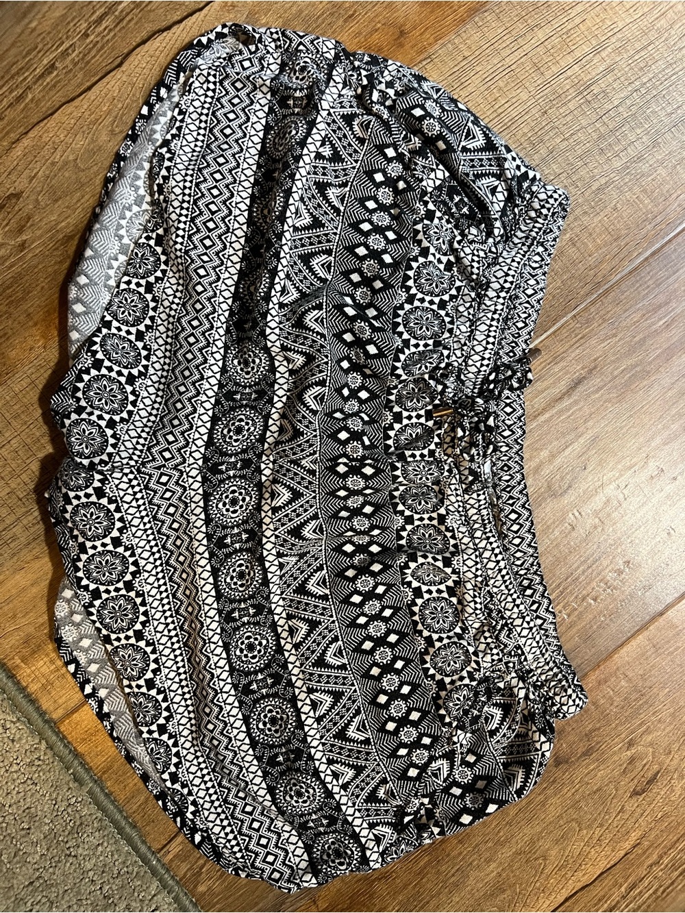 H&M Black & White Tribal Print Shorts